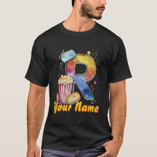 Camiseta Entradas de palomitas de maíz R iniciales personal