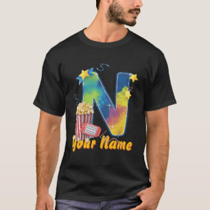 Camiseta Entradas de palomitas de N iniciales personalizada