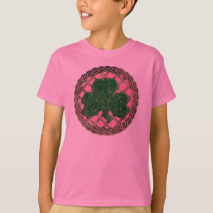 Camiseta Entramado De Shamrock Y Nudos Celtos En Camisas Ro