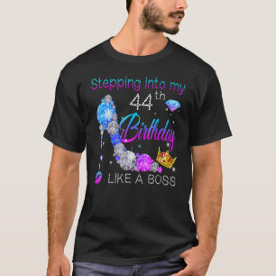 Camiseta Entrando A Mi 44º Cumpleaños Como Un Boss Bday Wo