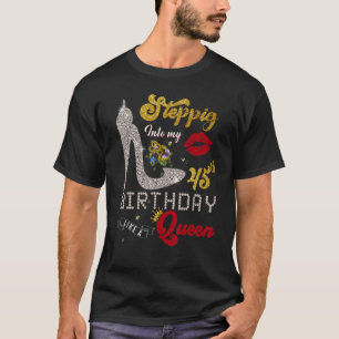 Camiseta Entrando a mi 45 cumpleaños Lika Una Reina 45 años