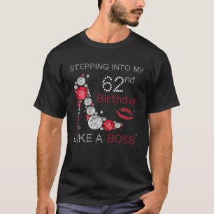 Camiseta Entrando A Mi 62 Aniversario Como Un Jefe Bday Gi