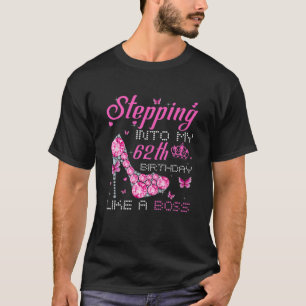 Camiseta Entrando A Mi 62 Aniversario Como Un Jefe Bday Gi