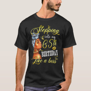 Camiseta Entrando A Mi 65 Aniversario Como Un Jefe De Bday