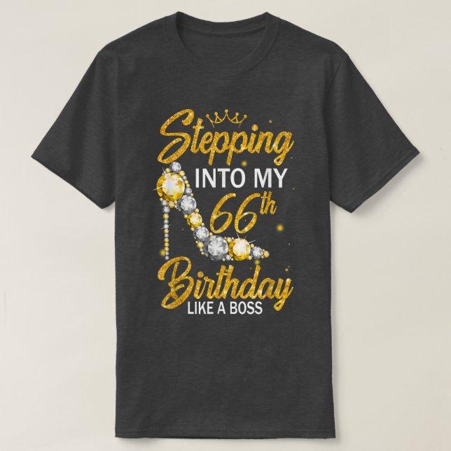 Camiseta Entrando a mi cumpleaños número 66 como un boscoso (Diseño del anverso)