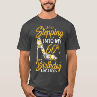 Camiseta Entrando a mi cumpleaños número 66 como un boscoso