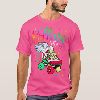 Camiseta Entrando en 10 Cumpleaños Genial Patinaje Sobre Ru