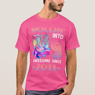 Camiseta Entrando En 9 Increíble Cumpleaños Número 9 De Pat