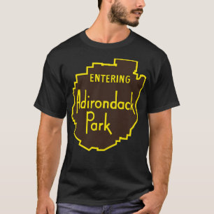 Camiseta Entrando en el Rótulo Adirondack Park