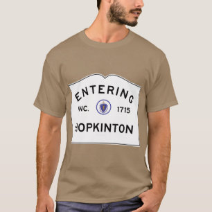 Camiseta Entrando en la Commonwealth de M de Hopkinton Mass