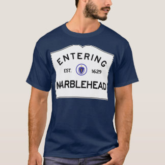 Camiseta Entrando en la Mancomunidad Marblehead de Massachu