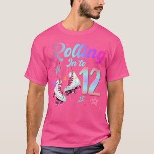 Camiseta Entrando En Los 12 Años Patines De Chica De 12 Año