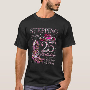 Camiseta Entrando En Mi Cumpleaños 25 Con La Gracia De Dios
