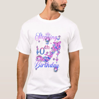 Camiseta Entrando en mi cumpleaños 40