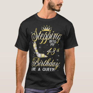 Camiseta Entrando en mi cumpleaños 48 como jefe