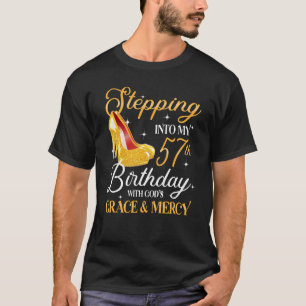 Camiseta Entrando En Mi Cumpleaños 57 Como Un Jefe, Él