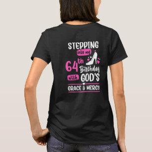Camiseta Entrando en mi cumpleaños 64 64 años de edad Cumpl