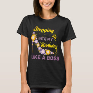 Camiseta Entrando en mi cumpleaños como un jefe