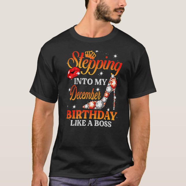 Camiseta Entrando En Mi Cumpleaños De Diciembre Como Un Jef (Anverso)