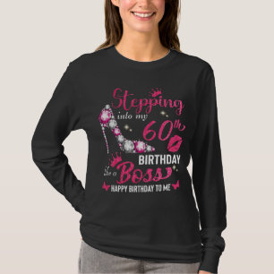 Camiseta entrando en mi cumpleaños número 60 como jefe