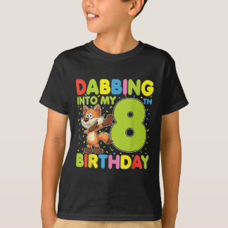 Camiseta Entrando en mi octavo cumpleaños zorro ocho años B