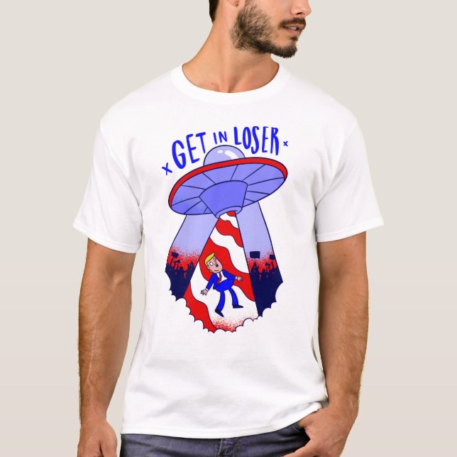 Camiseta entrar en el sitio web de trump alien (Anverso)
