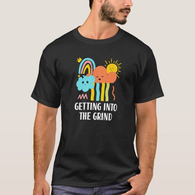 Camiseta Entrar En La Grind Positiva Cita Inspirationa (Anverso)