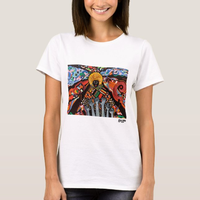 Camiseta "Entre caos, me levanto" (Anverso)