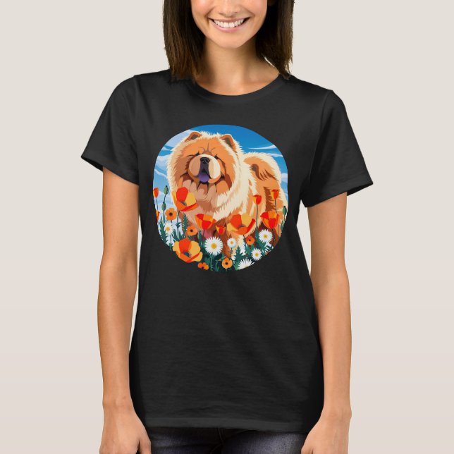 Camiseta ENTRE LAS AMAPOLAS Chow (Anverso)