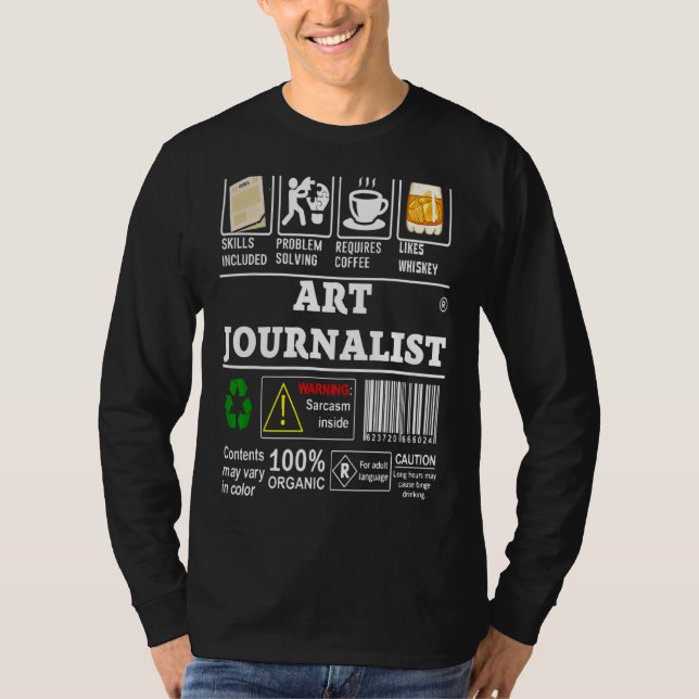 Camiseta Entre Las Habilidades De Periodistas De Arte Se In (Anverso)