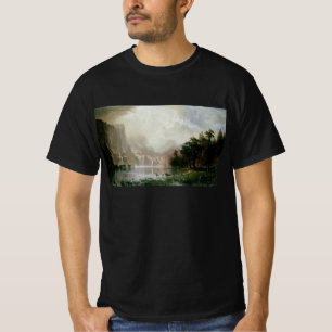 Camiseta Entre las montañas de Sierra Nevada por Bierstadt