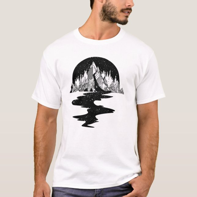 Camiseta Entre Las Montañas Y Las Estrellas (Anverso)