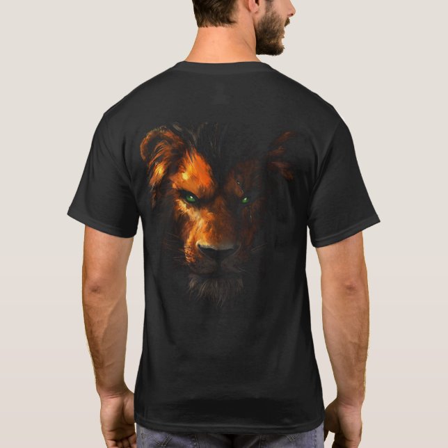 Camiseta Entre Leões (modelo II) (Reverso)
