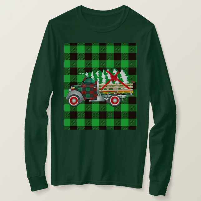 CAMISETA ENTREGA DE ÁRBOLES DE NAVIDAD ANTIGUA (Anverso del diseño)