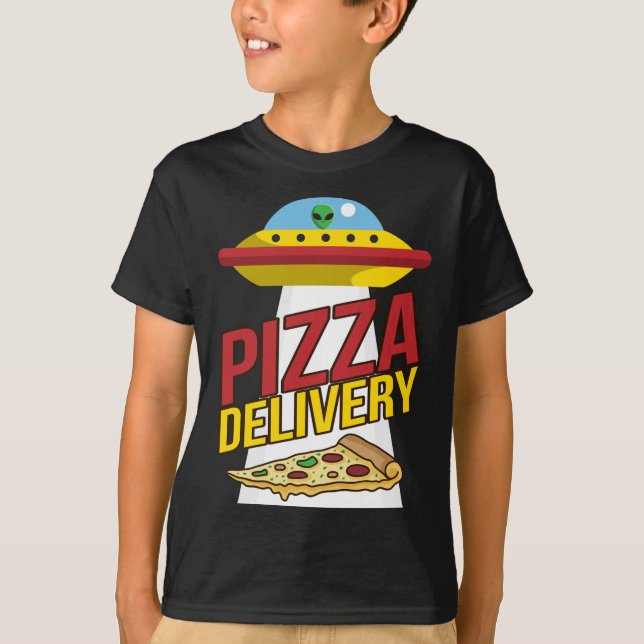 Camiseta Entrega De Pizza Cute Niño Regalo De Cumpleaños Pa (Anverso)