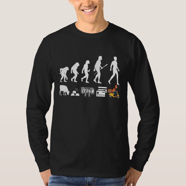 Camiseta Entrega de Pizza para hombres Comida rápida sarcás (Anverso)