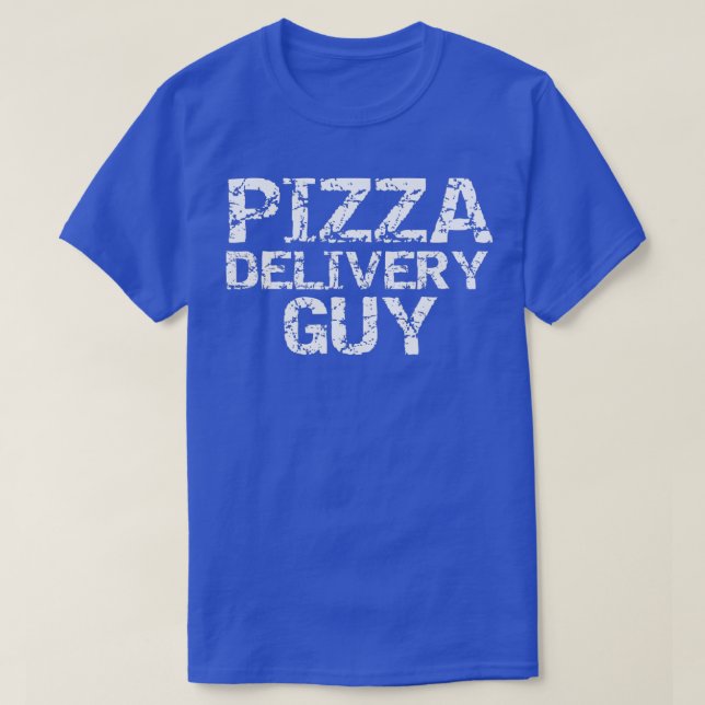 Camiseta Entrega de pizza para hombres regalo de disfraces  (Diseño del anverso)