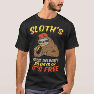 Camiseta Entrega De Pizza Por Slony Funny Servicio De Comid