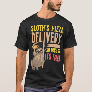 Camiseta Entrega De Pizza Por Slony Funny Servicio De Comid