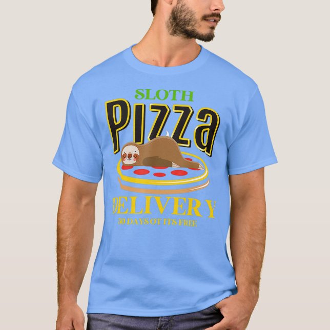 Camiseta Entrega De Pizza Tradicional Comida Graciosa Pizza (Anverso)