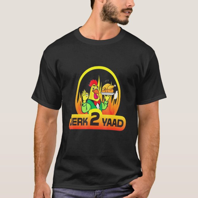 Camiseta Entrega de pollo jerk (Anverso)