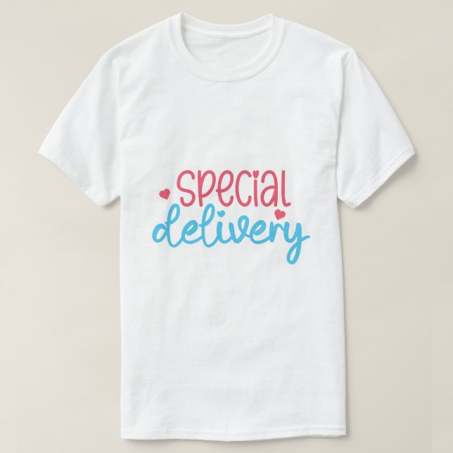 Camiseta Entrega Especial Divertida  (Diseño del anverso)
