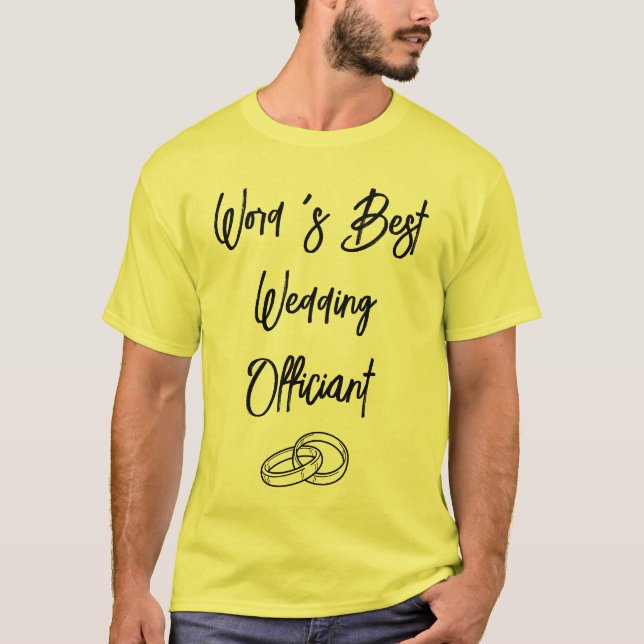 Camiseta Entrega personalizada de Boda de funcionario de pa (Anverso)