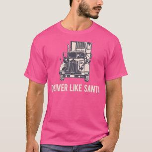 Camiseta Entregar como la ruta de transporte de Santa