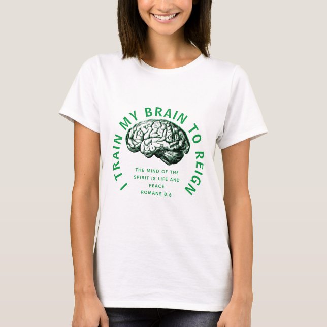 CAMISETA ENTREN MI CEREBRO PARA REINICIAR UN VERDE VERDADER (Anverso)