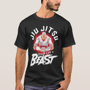Camiseta Entrena Como Una Bestia - Jiu Jitsu Brasileño Mma 