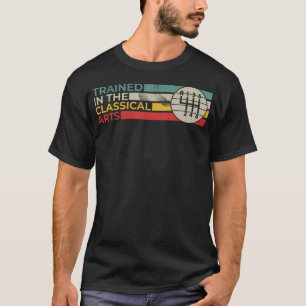 Camiseta Entrenado Retro En El Manual De Velocidad Del Arte