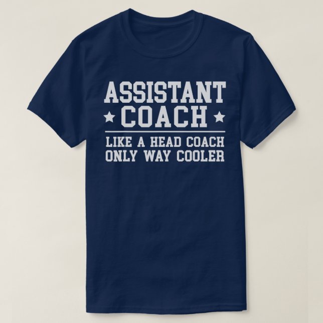 Camiseta Entrenador asistente Funny Sports Coaching (Diseño del anverso)