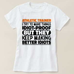 Camiseta Entrenador atlético que intento hacer las cosas di