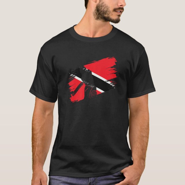 Camiseta Entrenador de aficionados al críquet de la bandera (Anverso)